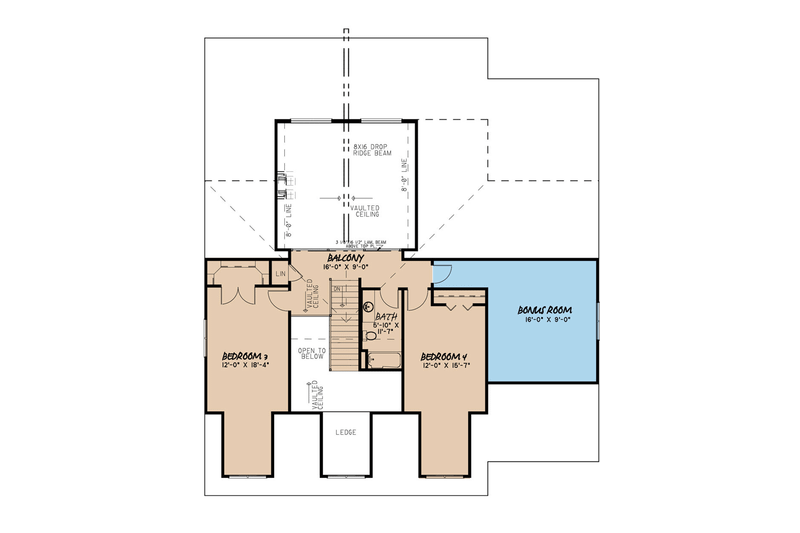 House Plan Design - Floor Plan - Upper Floor for Craftsman House Plan #923-113 - 4 bed, 3 bath