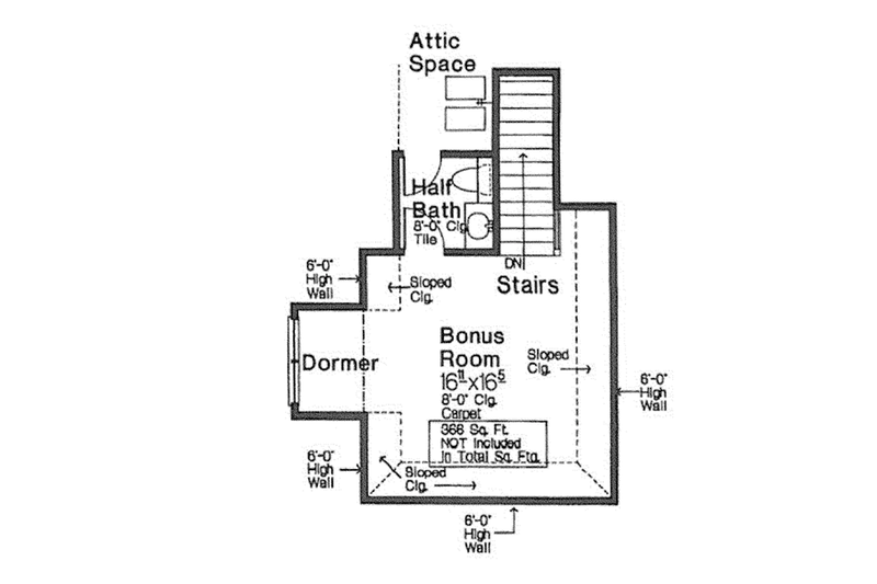 Dream House Plan - Floor Plan - Other Floor for Country House Plan #310-1272 - 3 bed, 2.5 bath