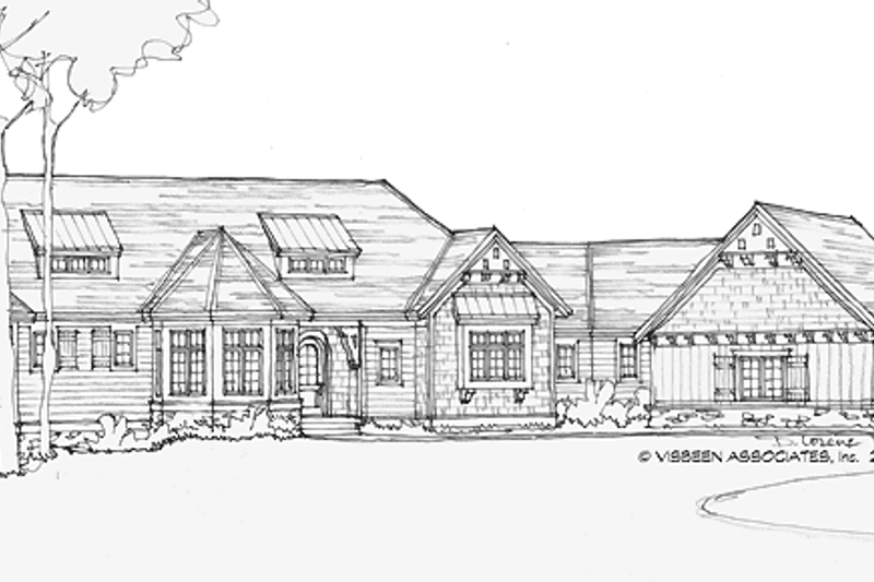 Home Plan - Exterior - Front Elevation 3 for Traditional House Plan #928-189 - 4 bed, 3.5 bath