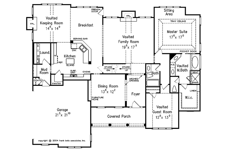 Home Plan - Floor Plan - Main Floor for Country House Plan #927-295 - 4 bed, 3 bath