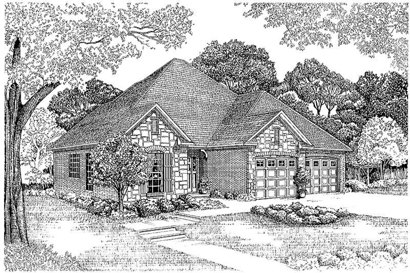 House Design - Country Exterior - Front Elevation Plan #17-2651