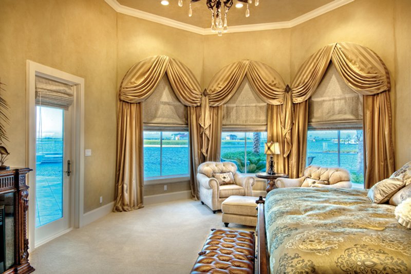 Architectural House Design - Interior - Master Bedroom for Mediterranean House Plan #930-442 - 5 bed, 6 bath