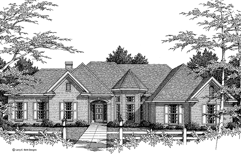 Dream House Plan - Exterior - Front Elevation 3 for European House Plan #952-233 - 3 bed, 2.5 bath