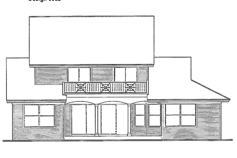 Home Plan - Exterior - Rear Elevation for Country House Plan #930-53 - 5 bed, 2.5 bath
