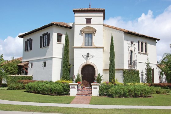 Exterior - Front Elevation 3 for Mediterranean House Plan #1058-13 - 6 bed, 4.5 bath