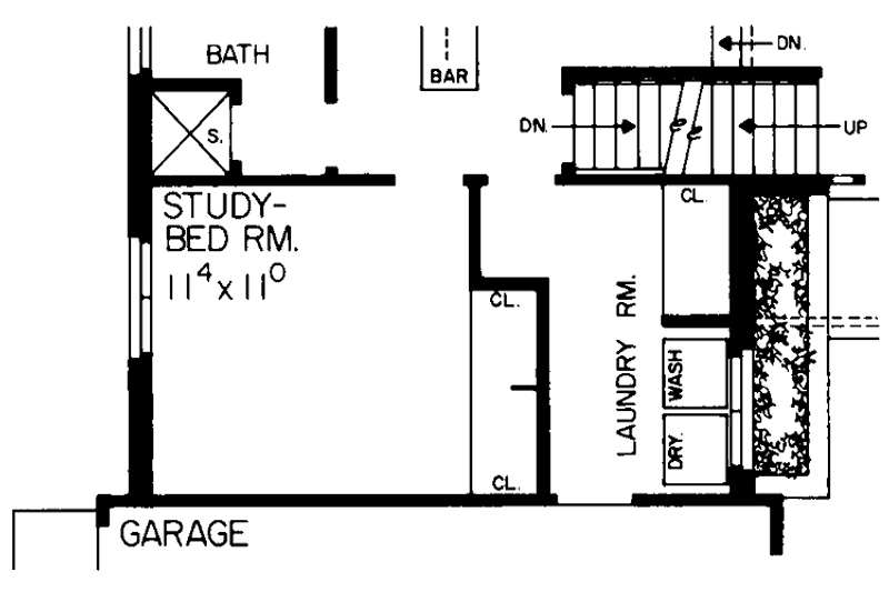 House Blueprint - Floor Plan - Other Floor for Contemporary House Plan #72-620 - 3 bed, 3 bath