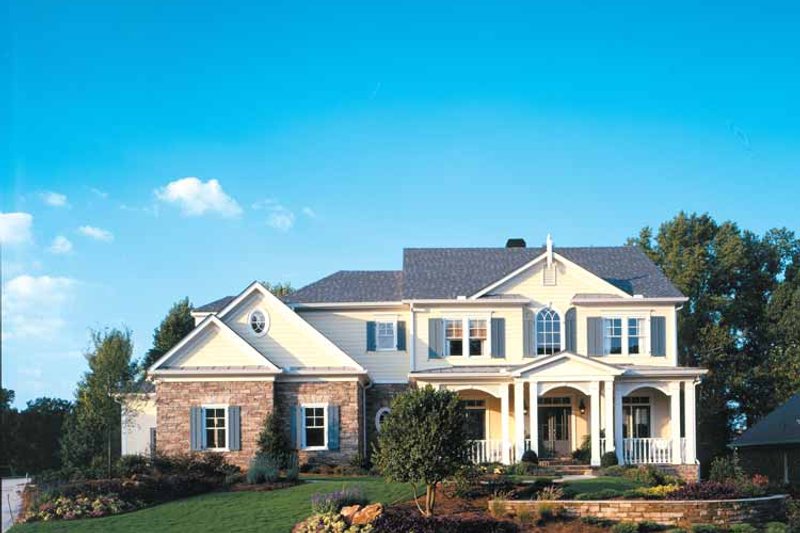Home Plan - Colonial Exterior - Front Elevation Plan #429-313