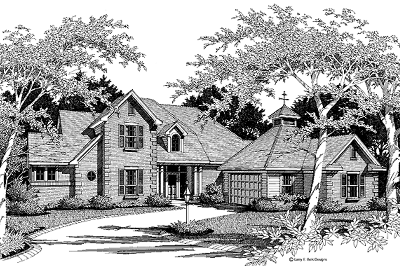 House Plan Design - Traditional Exterior - Front Elevation Plan #952-6