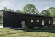 Barndominium Style House Plan - 2 Beds 2 Baths 1543 Sq/Ft Plan #455-405 Exterior 