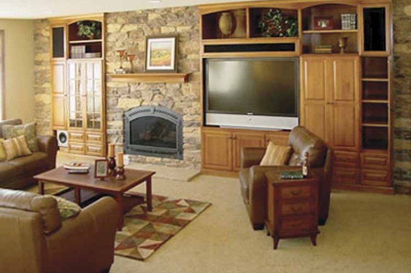 Home Plan - Interior - Family Room for European House Plan #320-994 - 3 bed, 2.5 bath