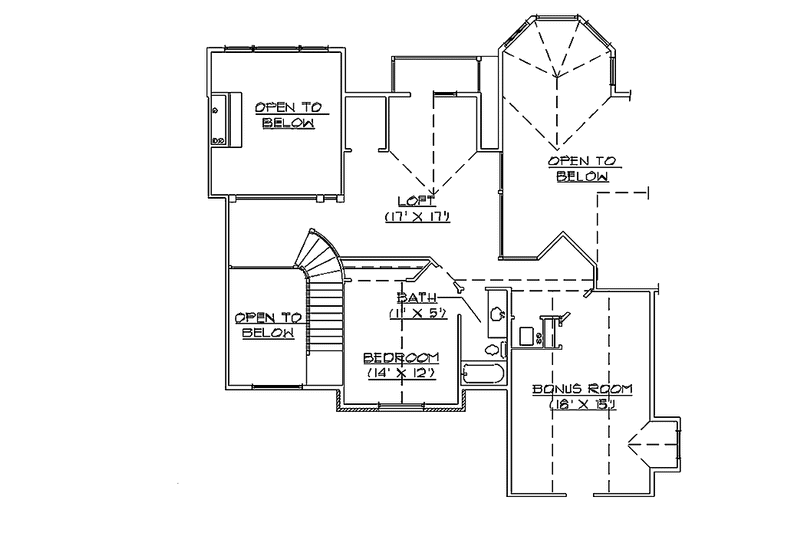 Home Plan - Floor Plan - Upper Floor for Country House Plan #945-61 - 6 bed, 4.5 bath