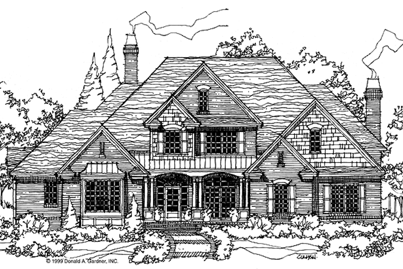 Architectural House Design - Traditional Exterior - Front Elevation Plan #929-498