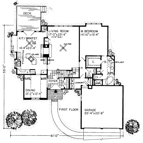 Traditional Floor Plan - Main Floor Plan #312-491