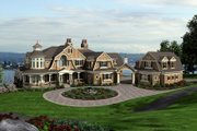 Craftsman Style House Plan - 5 Beds 5 Baths 11000 Sq/Ft Plan #132-565 