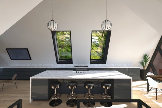 Interior - Kitchen for Modern House Plan #933-16 - 3 bed, 2 bath