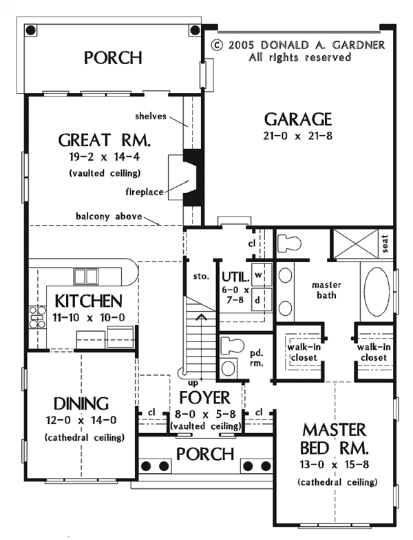 Home Plan - Traditional Floor Plan - Main Floor Plan #929-770