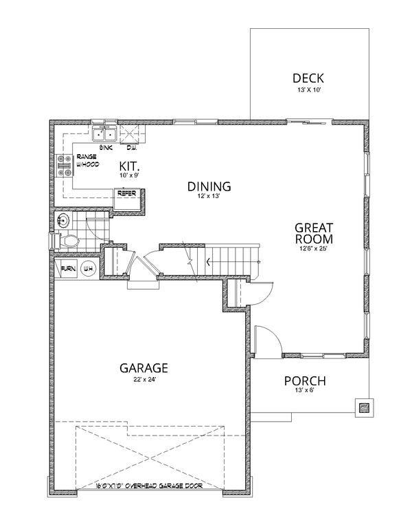 Contemporary Floor Plan - Main Floor Plan #112-187