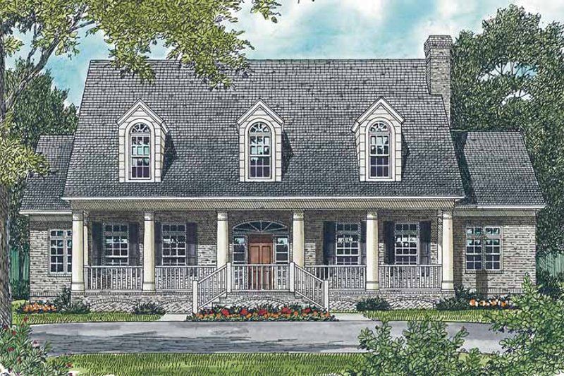 Home Plan - Classical Exterior - Front Elevation Plan #453-427