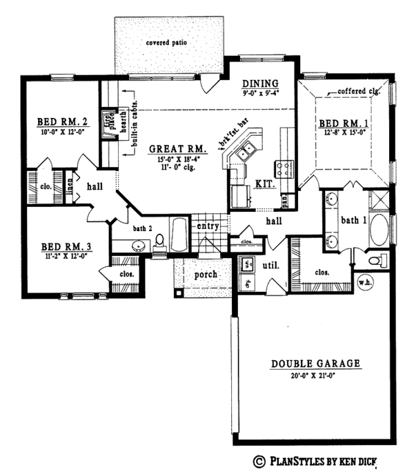 Home Plan - European Floor Plan - Main Floor Plan #42-452