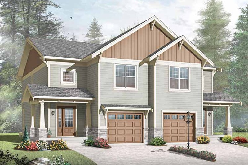 Dream House Plan - Exterior - Front Elevation 3 for Traditional House Plan #23-2515 - 6 bed, 2 bath