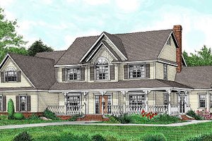 Country Exterior - Front Elevation Plan #11-233