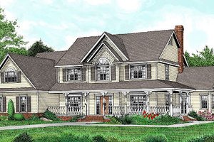 Home Plan - Country Exterior - Front Elevation Plan #11-233