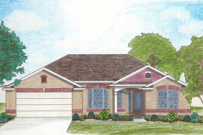 House Design - Traditional Exterior - Front Elevation Plan #80-201