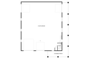 Floor Plan - Main Floor for Traditional House Plan #1060-120, 1 bath