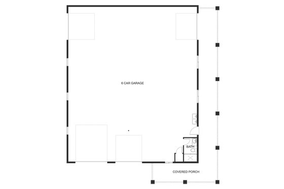 Floor Plan - Main Floor for Traditional House Plan #1060-120, 1 bath