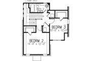 European Style House Plan - 3 Beds 2 Baths 1706 Sq/Ft Plan #410-327 