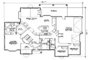 European Style House Plan - 6 Beds 4 Baths 2602 Sq/Ft Plan #5-363 
