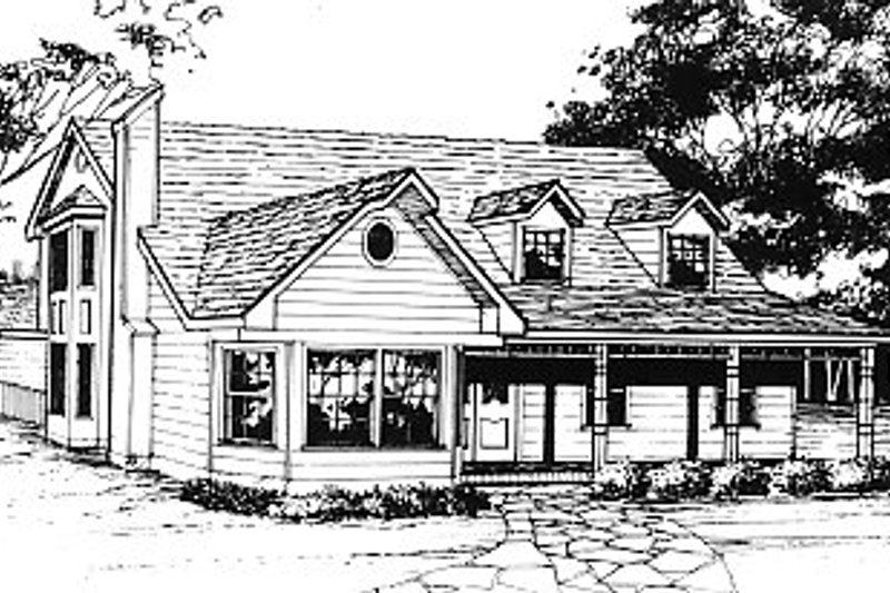 Dream House Plan - Country Exterior - Front Elevation Plan #14-212