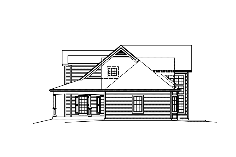Home Plan - Exterior - Other Elevation 1 for Country House Plan #57-606 - 4 bed, 3.5 bath
