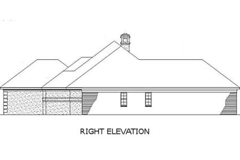 Home Plan - Exterior - Other Elevation for Traditional House Plan #45-138 - 3 bed, 2 bath