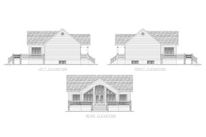 Exterior - Other Elevation for Contemporary House Plan #138-376 - 2 bed, 1 bath