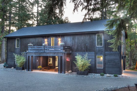 Exterior - Front Elevation for Barndominium House Plan #569-37 - 2 bed, 3 bath