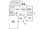 European Style House Plan - 5 Beds 4 Baths 3135 Sq/Ft Plan #56-212 
