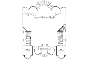 Floor Plan - Main Floor for European House Plan #115-152 - 5 bed, 5 bath