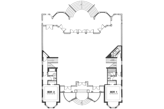 Floor Plan - Main Floor for European House Plan #115-152 - 5 bed, 5 bath
