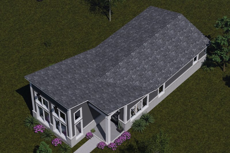 Dream House Plan - Exterior - Other Elevation 4 for Modern House Plan #513-2440 - 2 bed, 2 bath