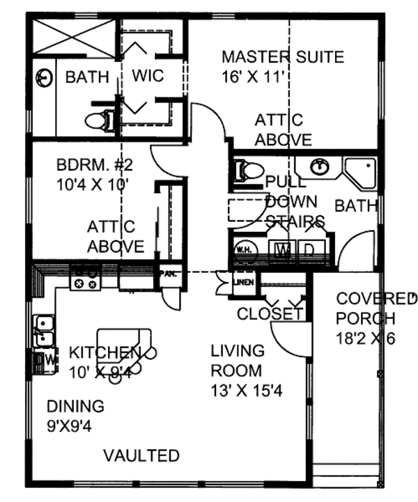 Traditional Floor Plan - Main Floor Plan #117-755