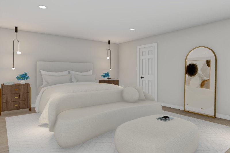 Architectural House Design - Interior - Master Bedroom for Farmhouse House Plan #1060-178 - 4 bed, 2.5 bath