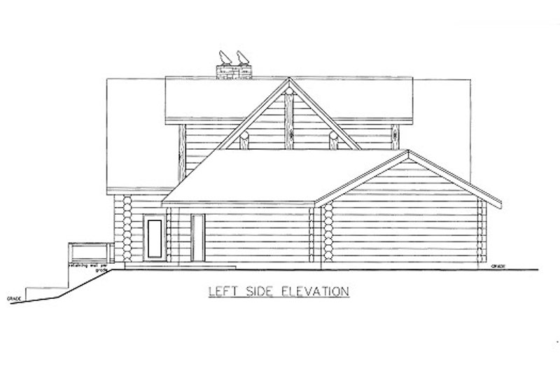 Dream House Plan - Exterior - Other Elevation for Log House Plan #117-605 - 4 bed, 3.5 bath