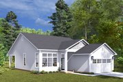 Ranch Style House Plan - 3 Beds 2 Baths 1388 Sq/Ft Plan #513-2292 