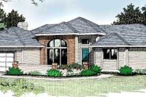 Traditional Exterior - Front Elevation Plan #92-108