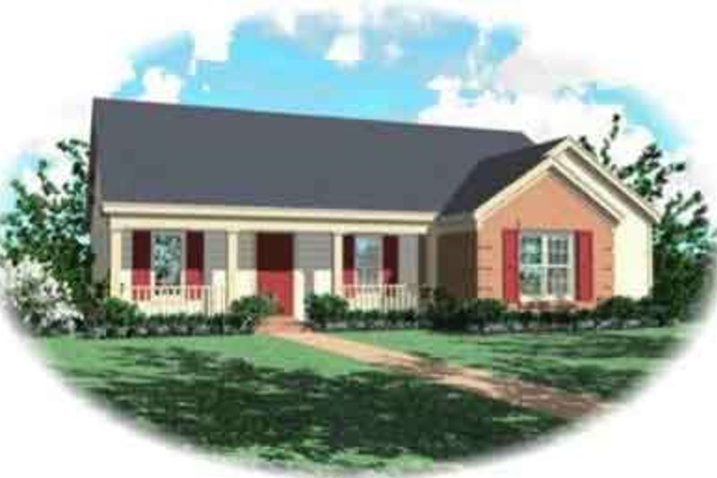 Traditional Style House Plan - 4 Beds 2 Baths 1412 Sq/Ft Plan #81-492