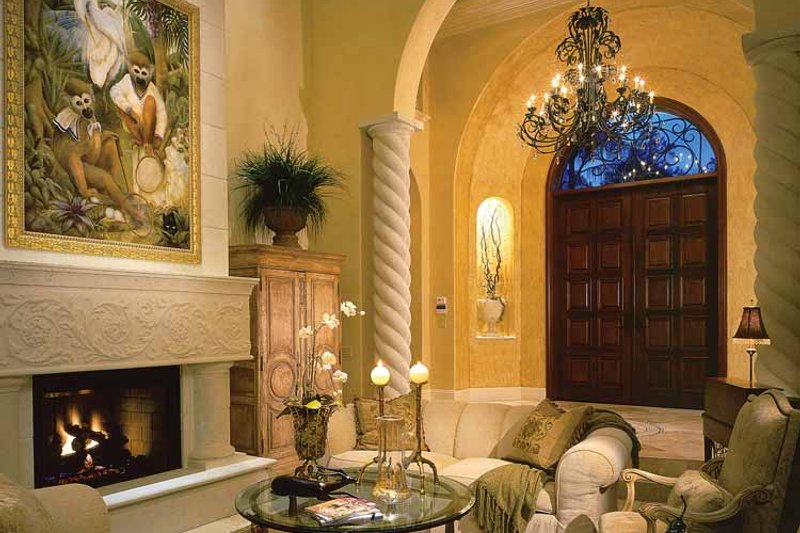 Dream House Plan - Interior - Family Room for Mediterranean House Plan #930-34 - 4 bed, 4.5 bath