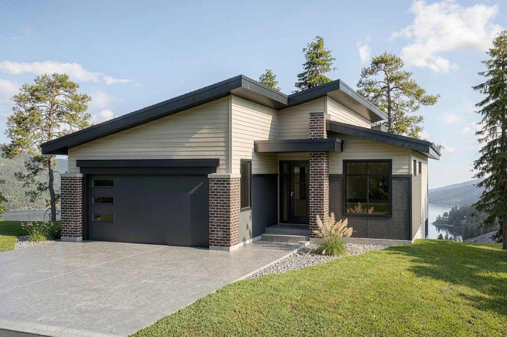 Exterior - Front Elevation 2 for Contemporary House Plan #1100-45 - 3 bed, 2 bath