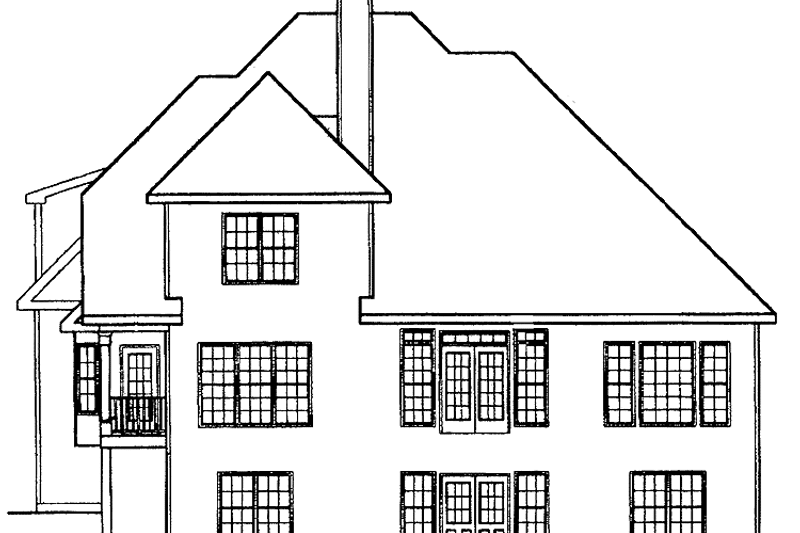 Dream House Plan - Exterior - Rear Elevation for Traditional House Plan #927-593 - 3 bed, 2.5 bath