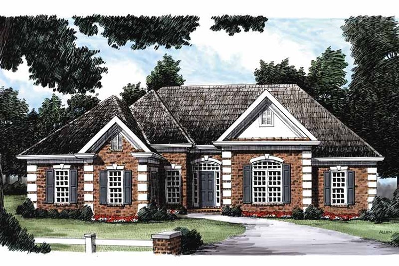 Home Plan - Exterior - Front Elevation 3 for Traditional House Plan #927-66 - 3 bed, 2.5 bath
